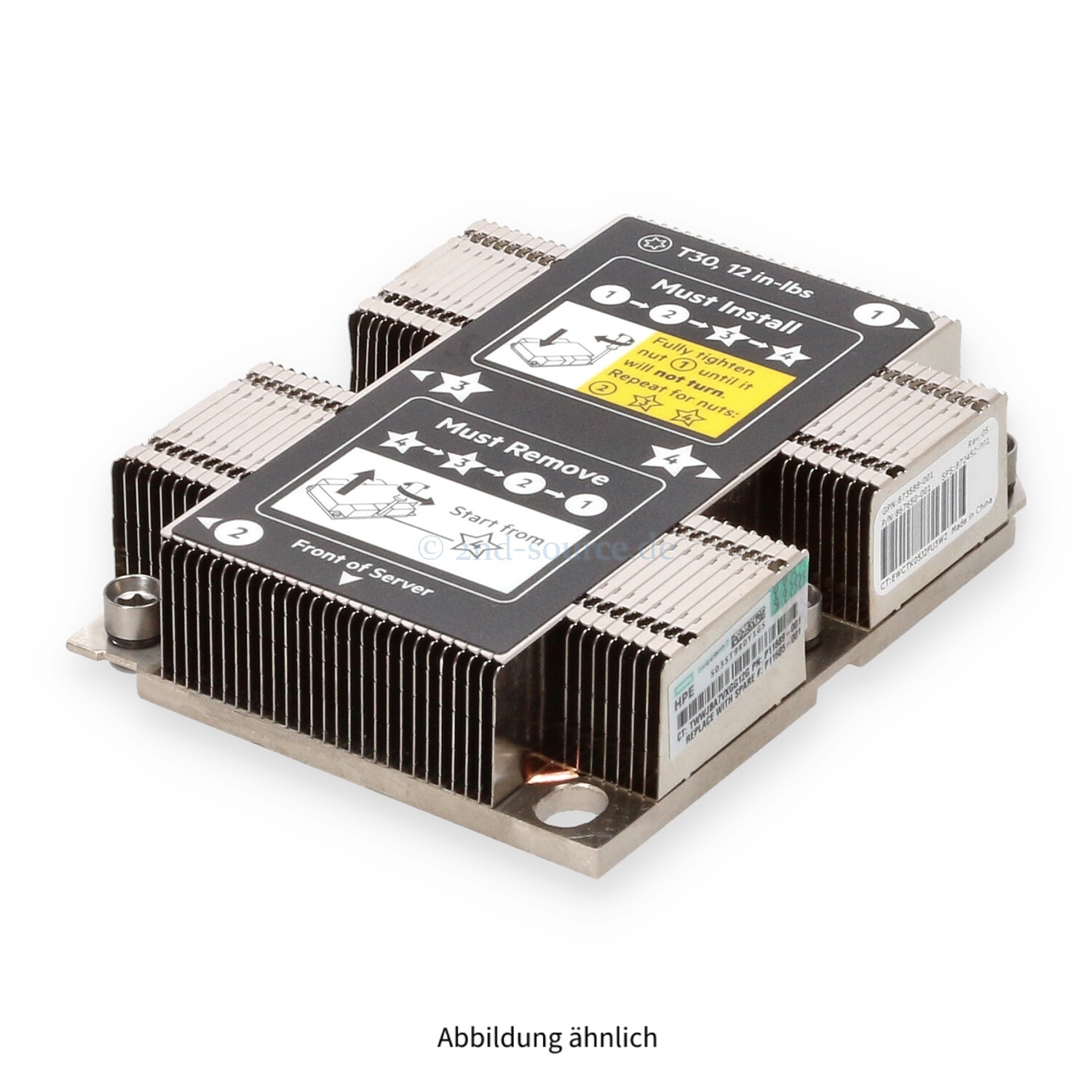 HPE Standard Heatsink < 130W DL160 DL180 DL360 DL380 DL560 DL580 G10 872452-001