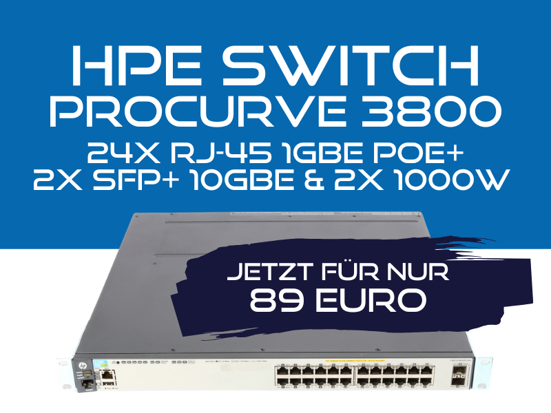 2nd Source - HPE ProCurve 3800 Switch im Angebot