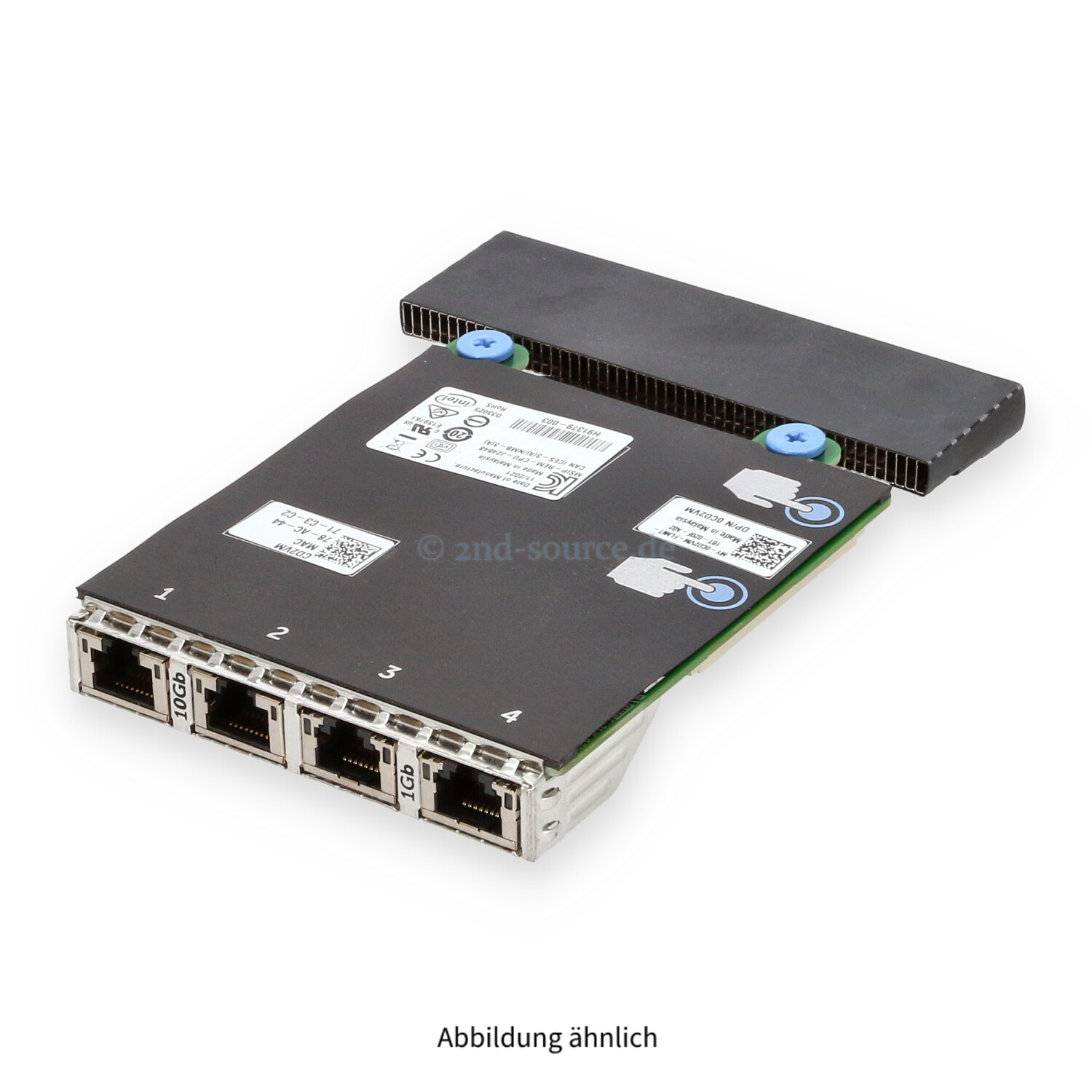 Dell Intel X550 I350 2x RJ-45 10GbE 2x RJ-45 1GbE Network Daughter Card CD2VM 0CD2VM