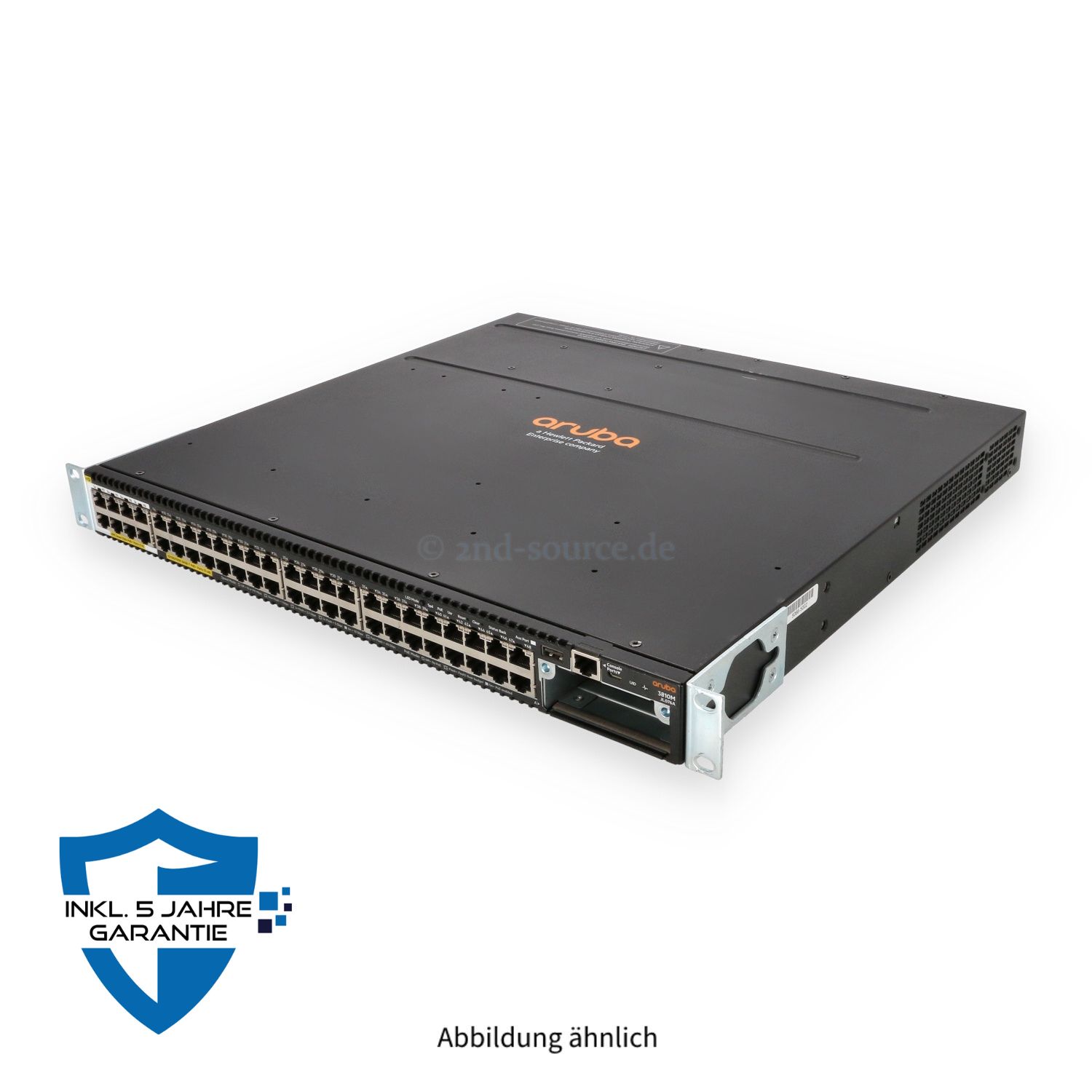 HPE Aruba 3810M 40x RJ-45 1GbE PoE+ 8x RJ-45 5GbE PoE+ Smart Rate Managed Switch JL076A JL076-61001