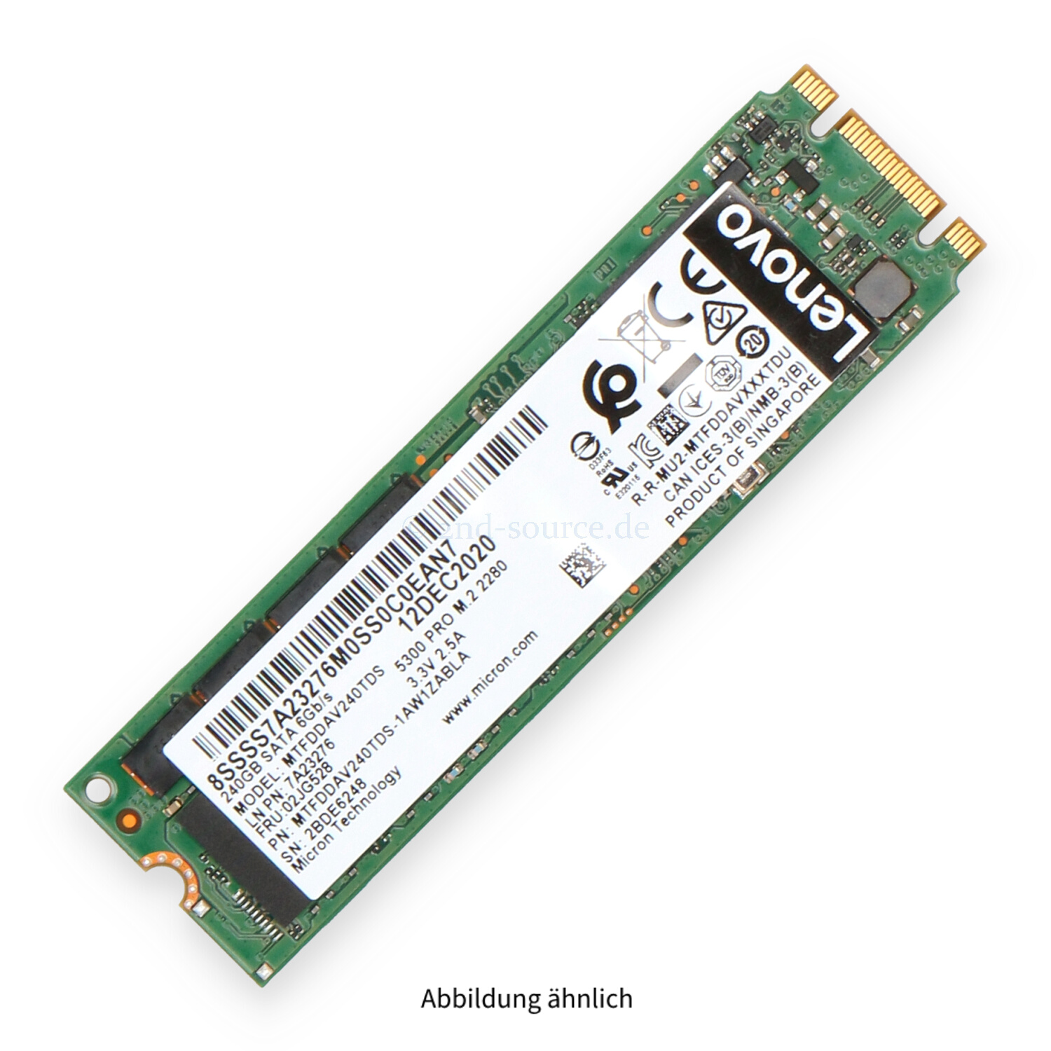 Lenovo 240GB SATA 6G M.2 SSD 02JG528