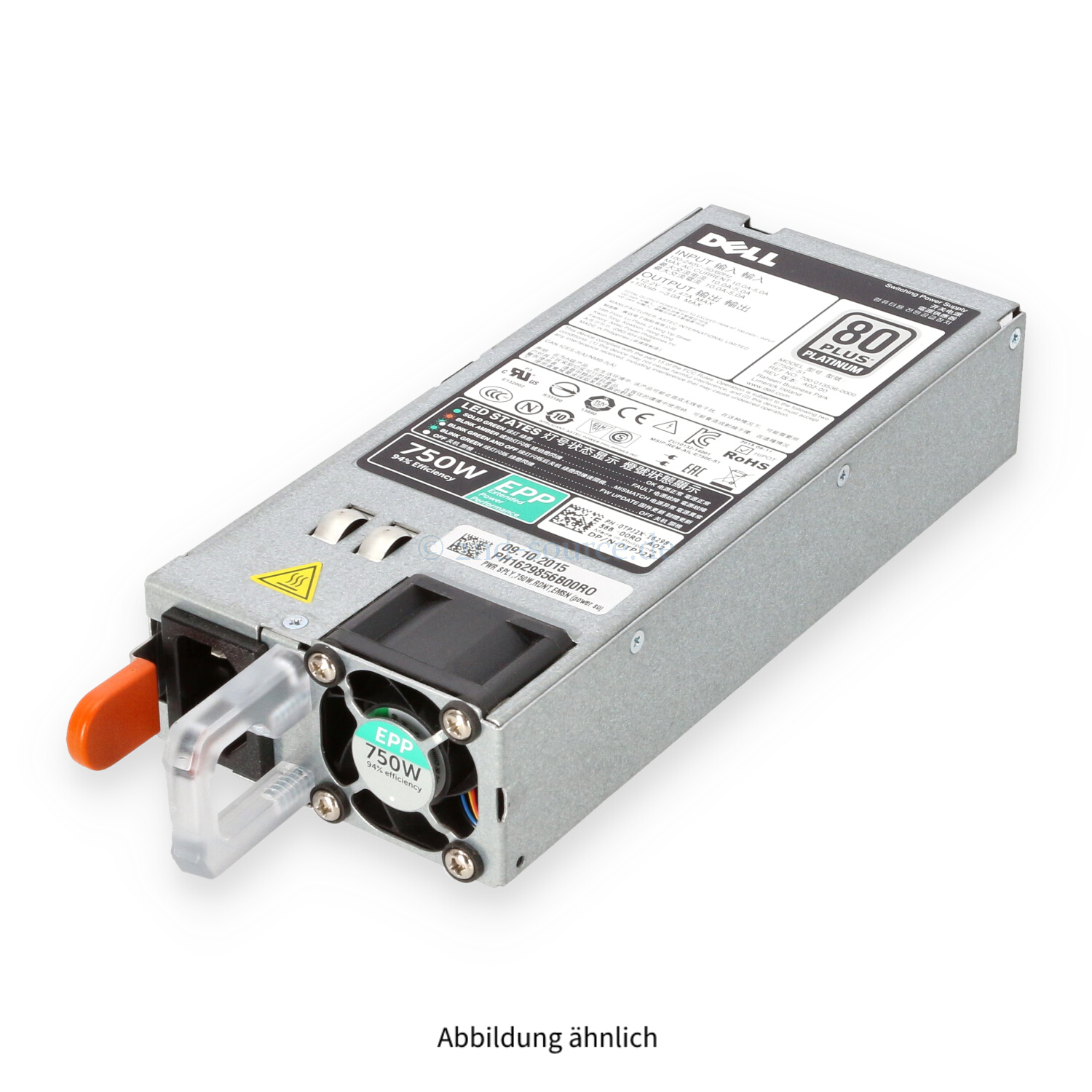 Dell 750W 80 Plus Platinum HotPlug Power Supply TPJ2X 0TPJ2X