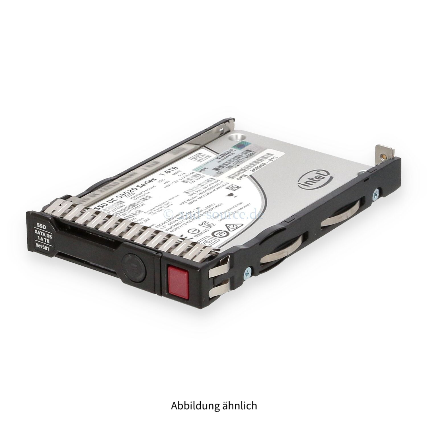 HPE 1.6TB SATA 6G SFF Read Intensive SC HotPlug SSD 869386-B21 869581-001