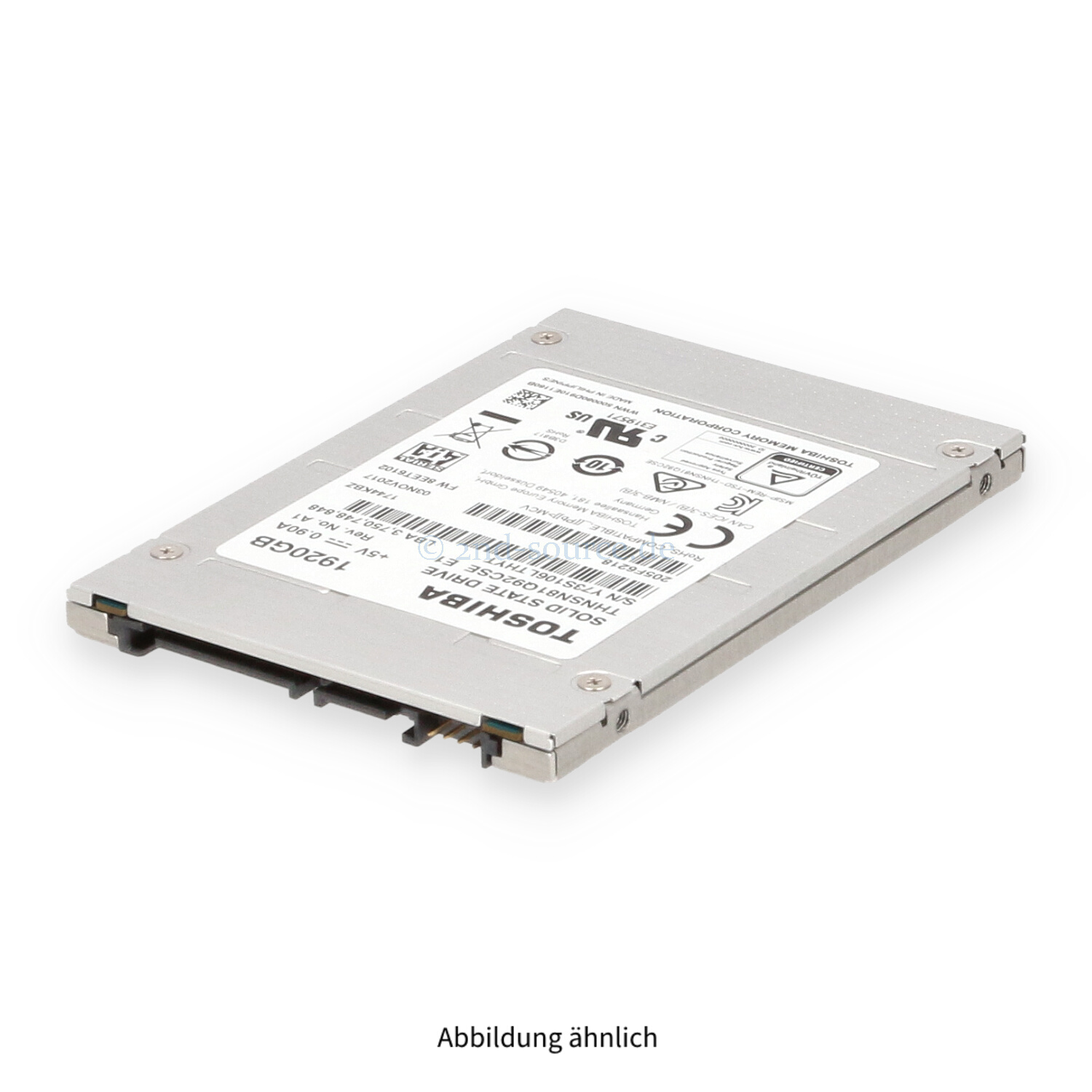 Toshiba 1.92TB SATA 6G SFF Read Intensive SSD THNSN81Q92CSE