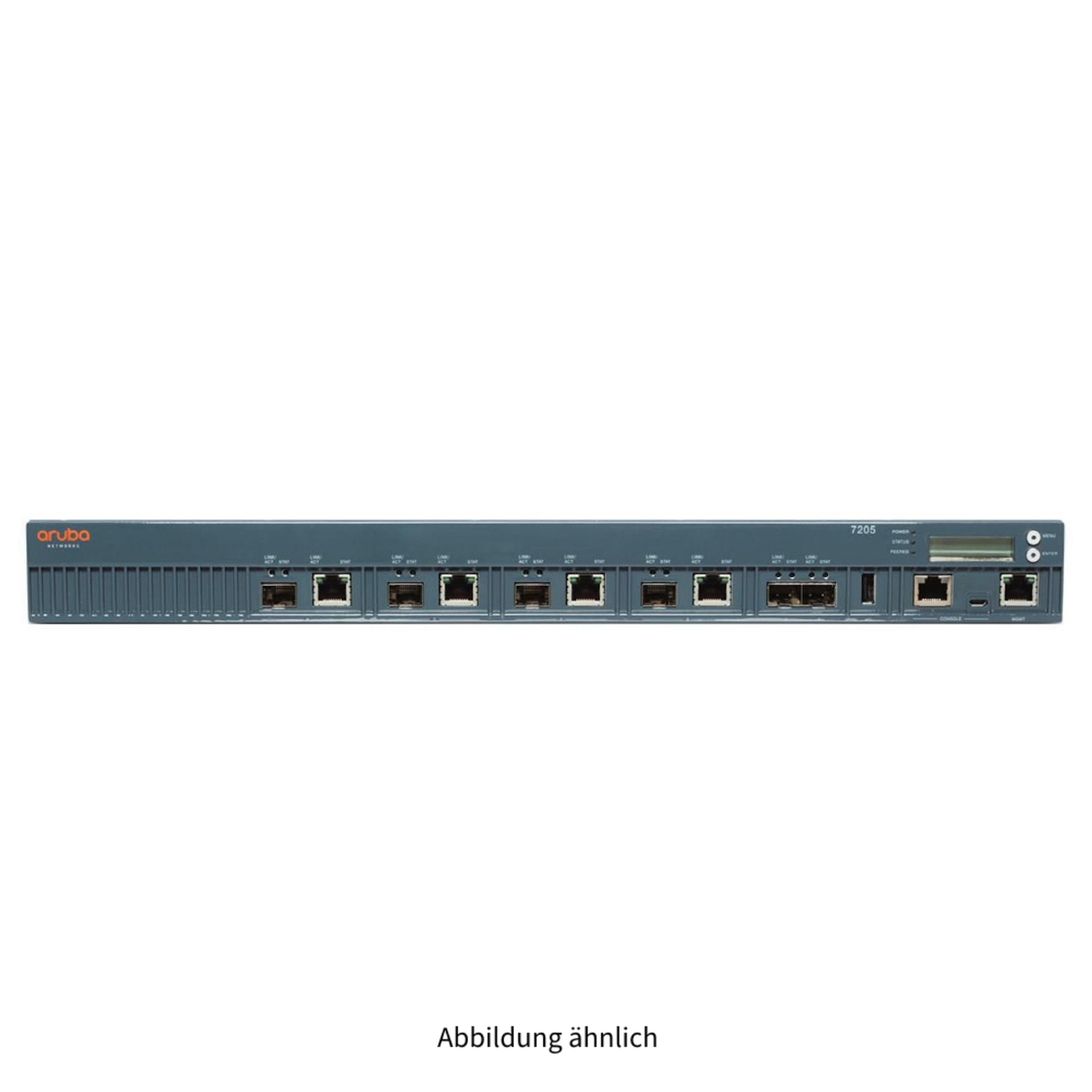HPE Aruba 7205 4x RJ-45 1GbE 4x SFP 1GbE 2x SFP+ 10GbE Mobility Controller JW735A JW735-61001
