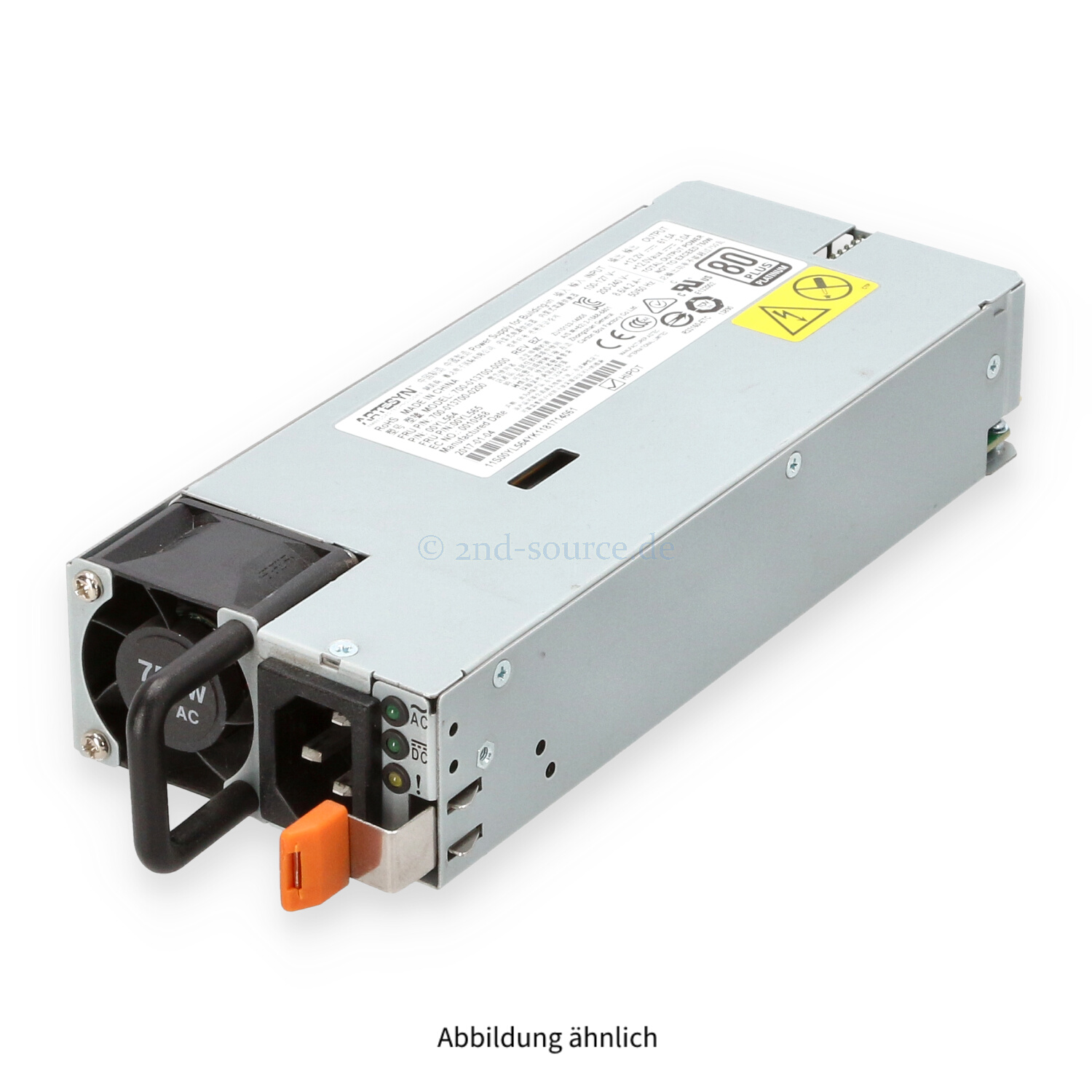 Lenovo Artesyn 750W Hot Plug Power Supply 00YL565 00YL564