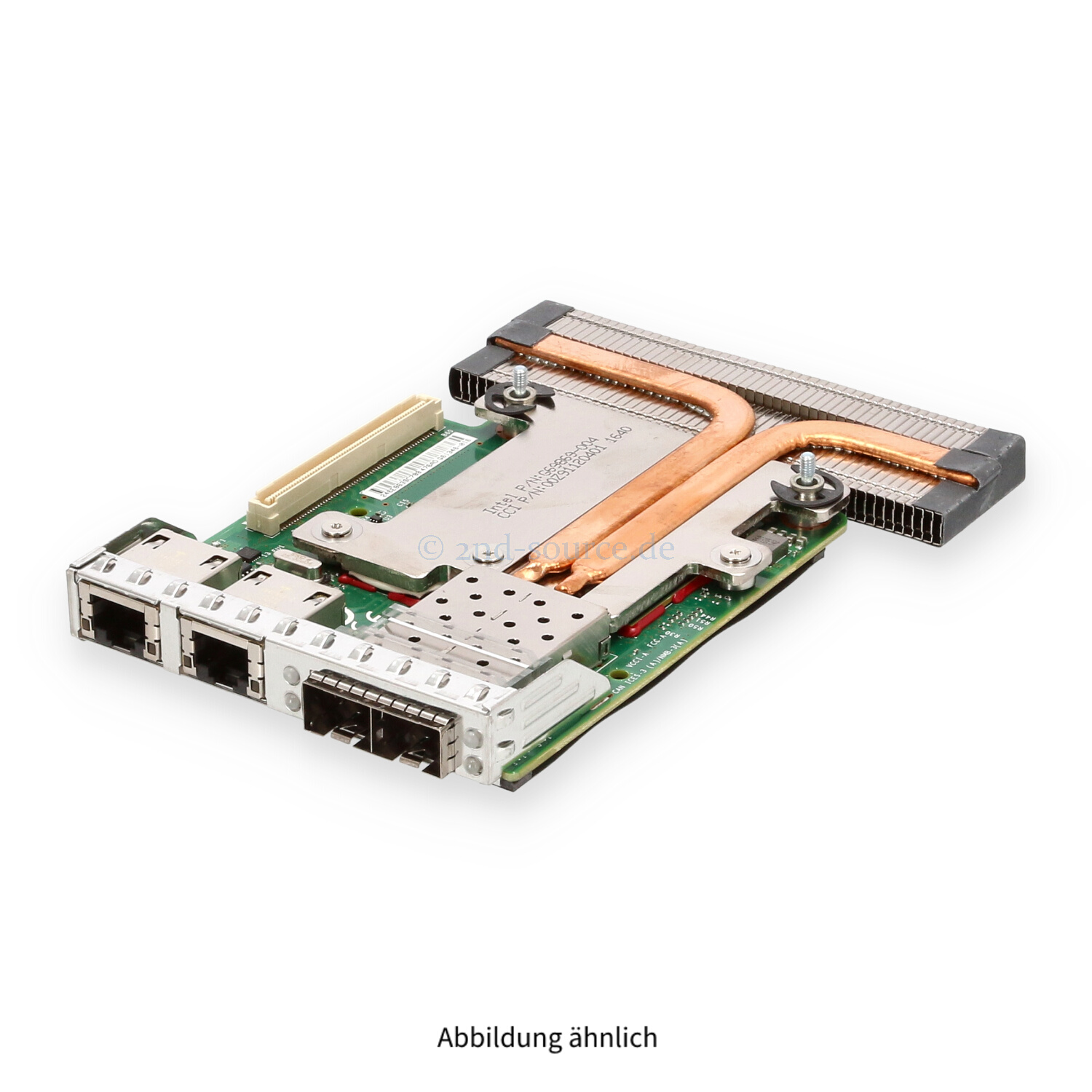 Dell Intel X520 I350 2x SFP+ 10GbE 2x RJ-45 1GbE Network Daughter Card C63DV 0C63DV