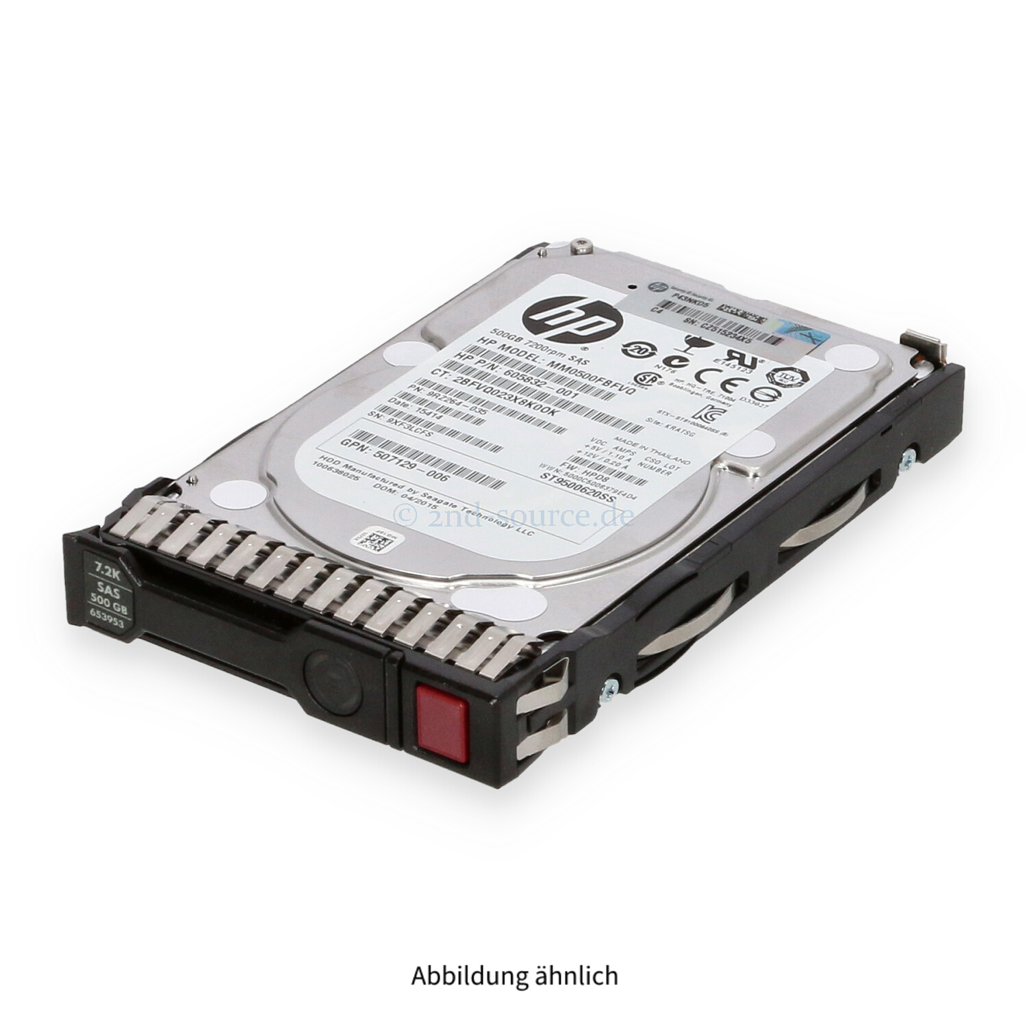 HPE 500GB 7.2k SAS 6G SFF Midline SC HotPlug HDD 652745-B21 653953-001