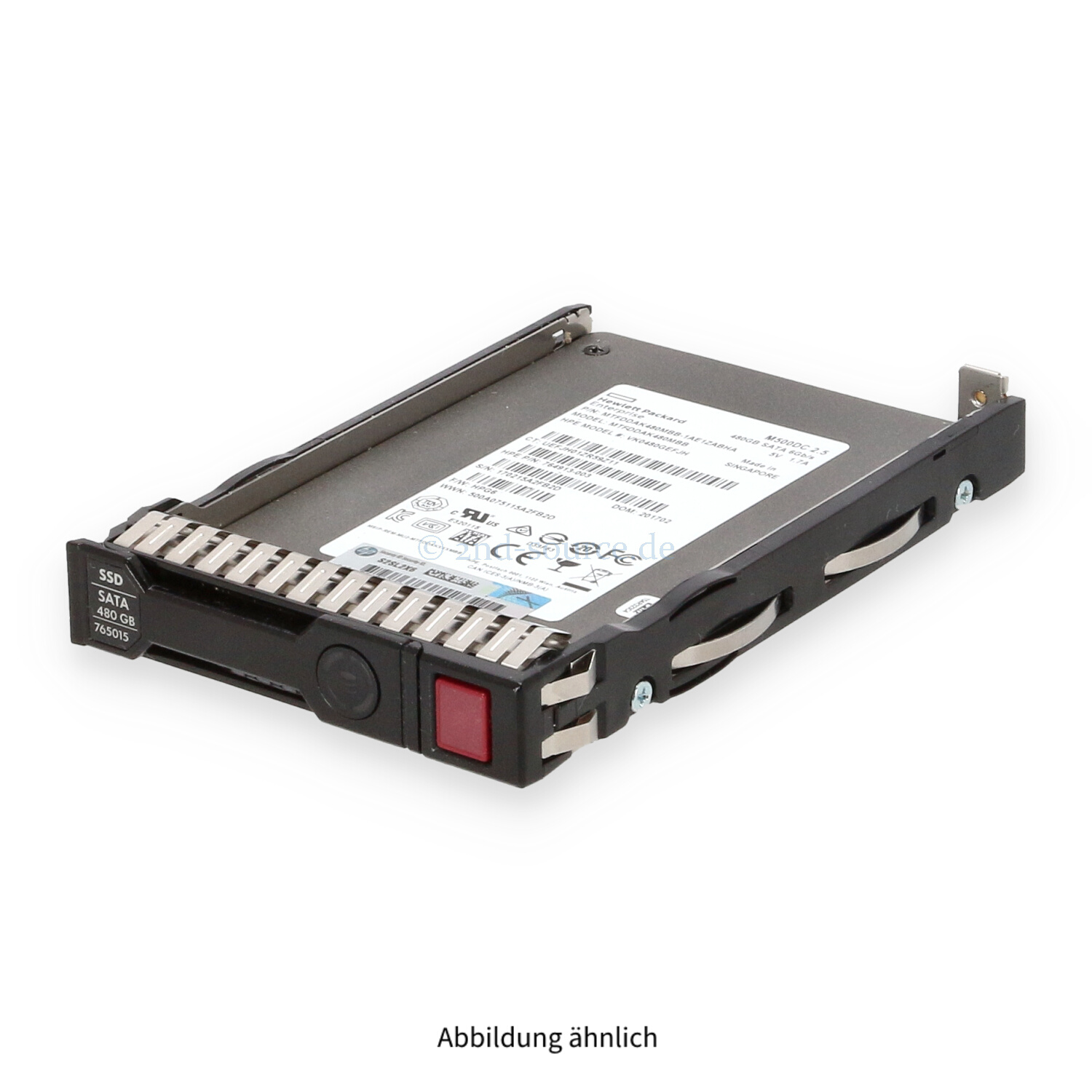 HPE 480GB SATA 6G SFF Read Intensive SC HotPlug SSD 764927-B21 765015-001